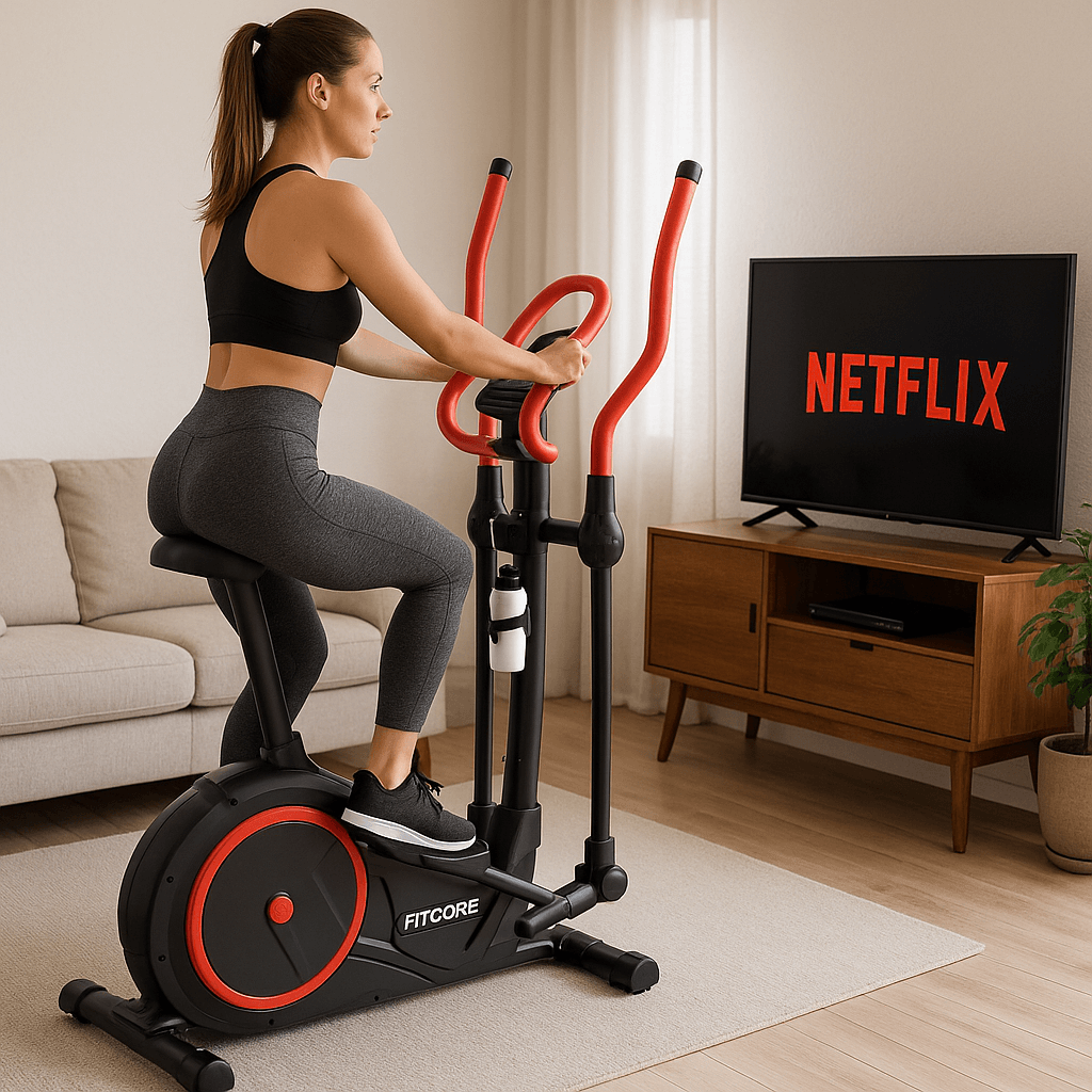 Fitcore Μαγνητικό Ελλειπτικό Μηχάνημα με Δίσκο 8kg για Χρήστη έως 150kg