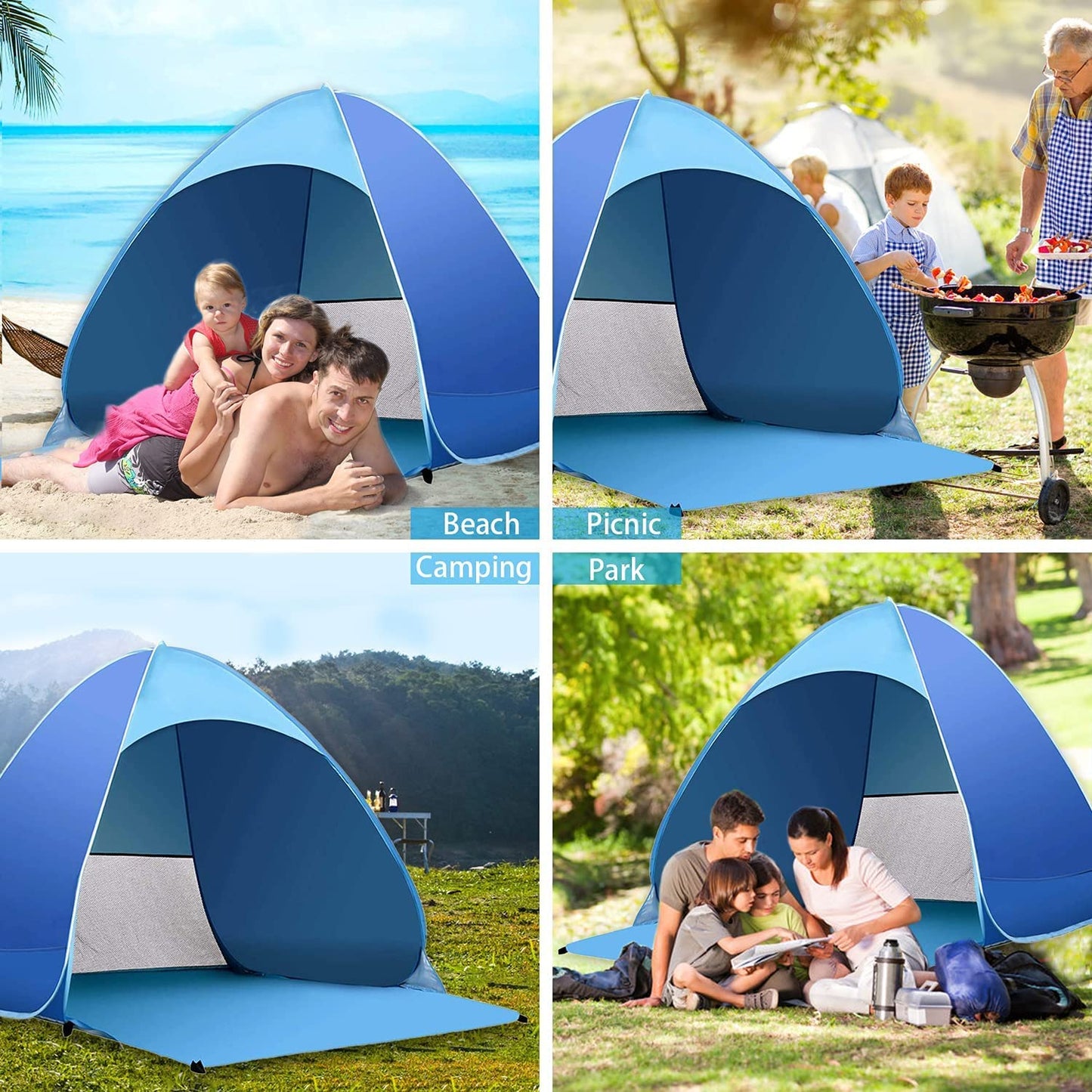 Pop Up Tent - Blue