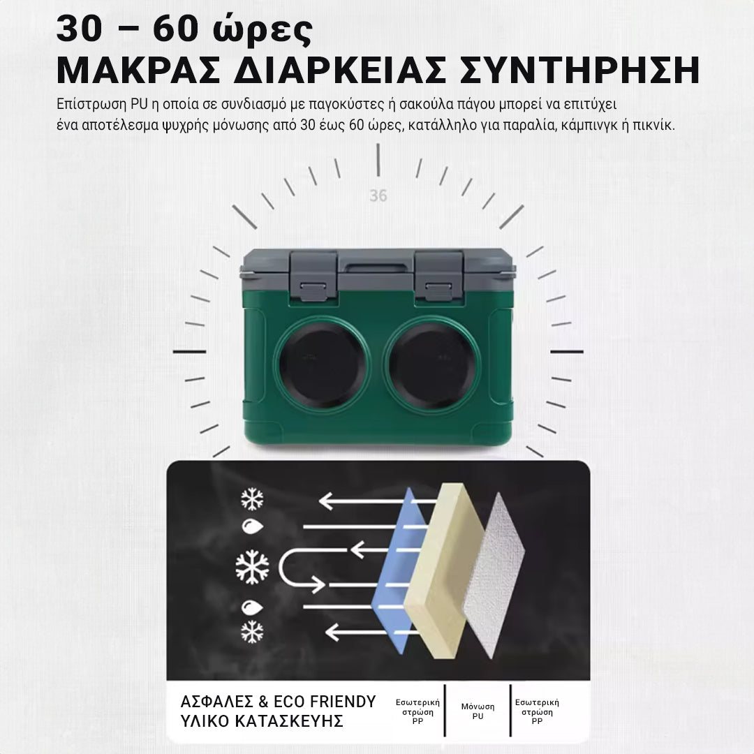 Φορητό Ψυγείο με Ηχεία Bluetooth