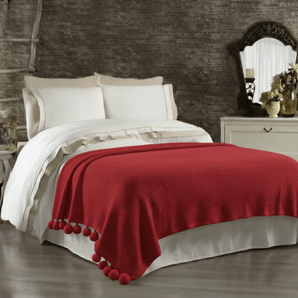 Πλεκτή Κουβέρτα Υπέρδιπλη 220x240