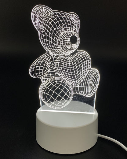 Φωτιστικό Αρκουδάκι - 3D LED Illusion