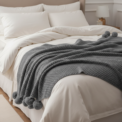 Πλεκτή Κουβέρτα Υπέρδιπλη 220x240