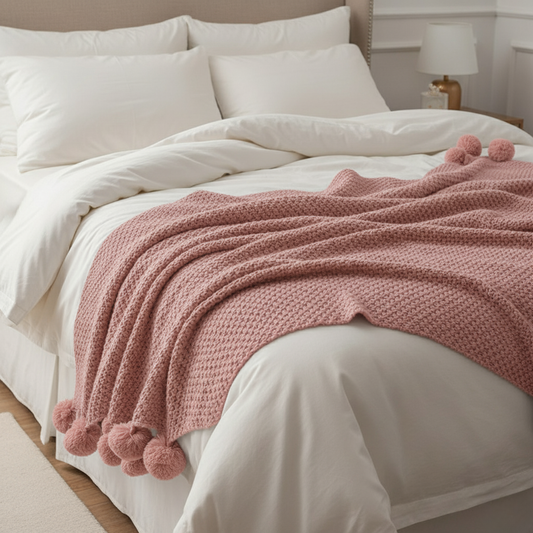 Πλεκτή Κουβέρτα Υπέρδιπλη 220x240