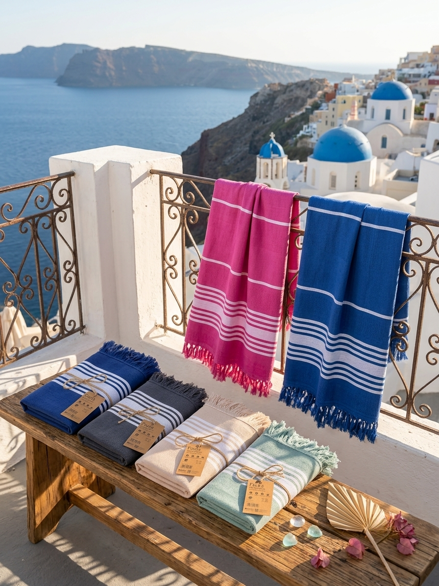 Πετσέτα Θάλασσας Με Κρόσια
