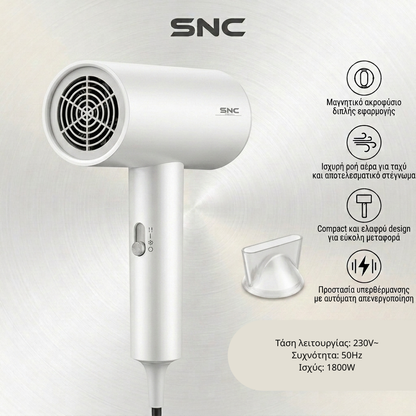 Πιστολάκι Ταξιδιού SNC 1800w